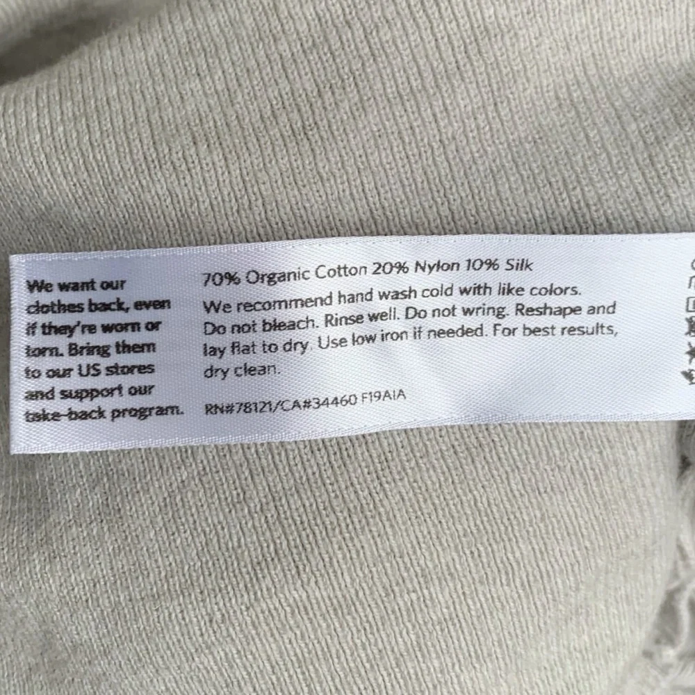 Eileen Fisher Cardigan L Pearl Cotton Silk Blend - Picture 13 of 13